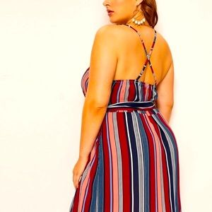Plus-size Criss cross dress